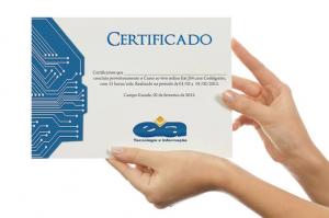 Certificado A4 Couchê 250g A4 -	21 x 29,7 Frente Colorida   