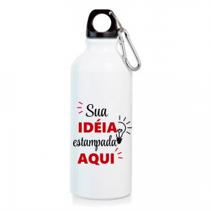 SQUEEZE ALUMÍNIO - MOSQUETÃO Alumínio 750ml   Sublimação  